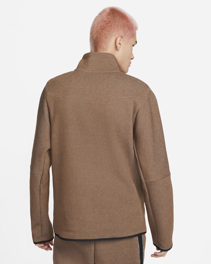 Pullover Nike Sportswear Tech Fleece 1/2-Zip Top Hombre Marrones | GZQFR-2184