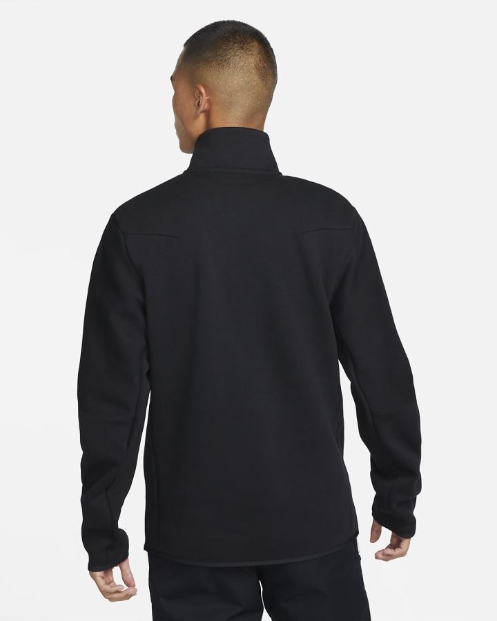 Pullover Nike Sportswear Tech Fleece 1/2-Zip Top Hombre Negras | JQRCT-0249