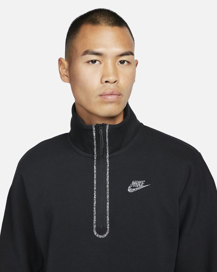 Pullover Nike Sportswear Tech Fleece 1/2-Zip Top Hombre Negras | JQRCT-0249