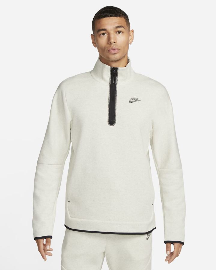 Pullover Nike Sportswear Tech Fleece 1/2-Zip Top Hombre Blancas | OMTEB-3609