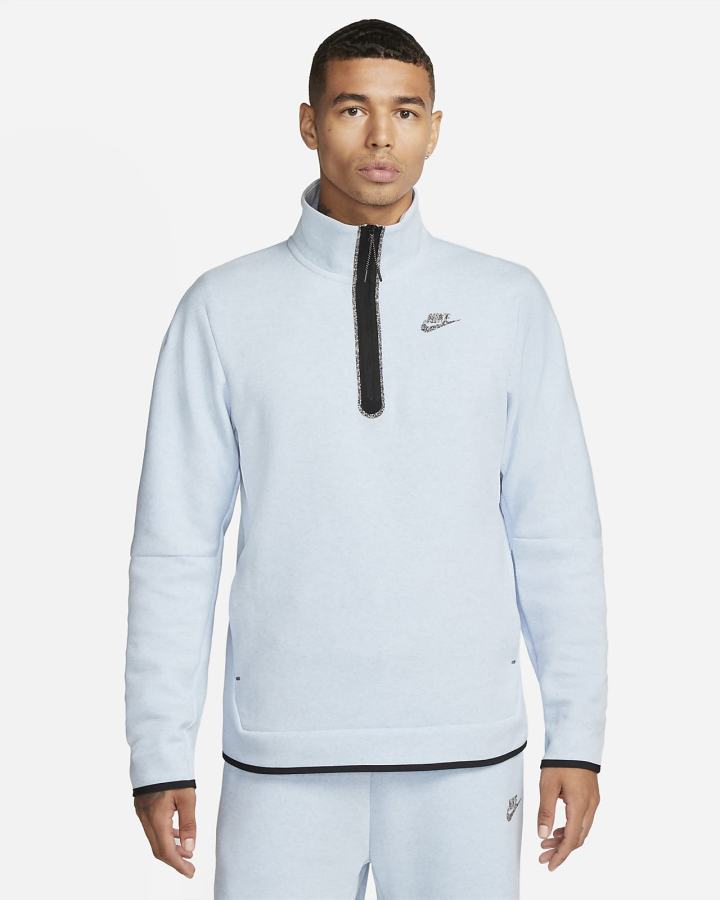 Pullover Nike Sportswear Tech Fleece 1/2-Zip Top Hombre Azules | UVWLA-9215