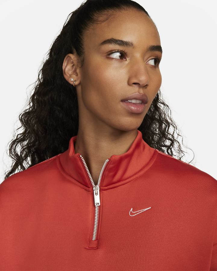Pullover Nike Therma-FIT 1/2-Zip Training Top Mujer Plateadas | WJRUD-4290