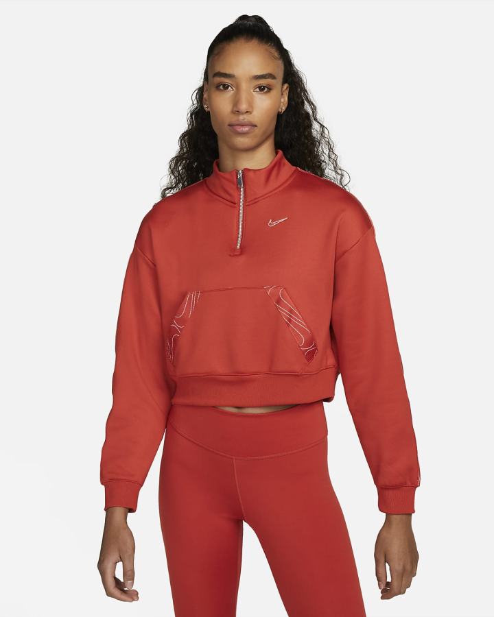 Pullover Nike Therma-FIT 1/2-Zip Training Top Mujer Plateadas | WJRUD-4290