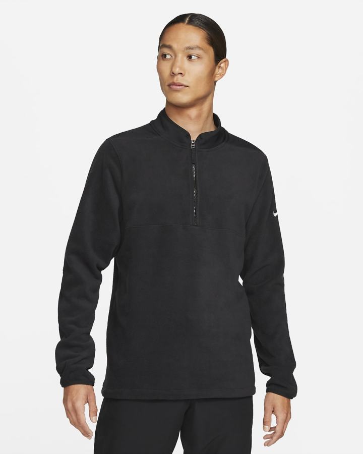 Pullover Nike Therma-FIT Victory 1/2-Zip Golf Top Hombre Negras Blancas | ELHFD-9430