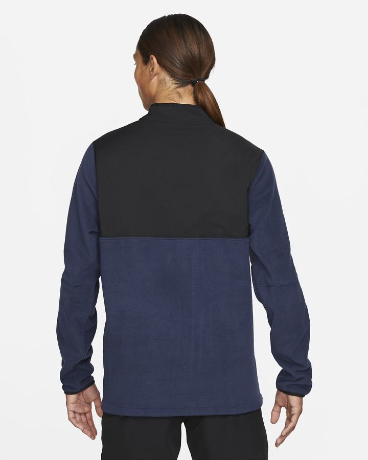 Pullover Nike Therma-FIT Victory 1/2-Zip Golf Top Hombre Azul Marino Negras Blancas | WCYAZ-1975