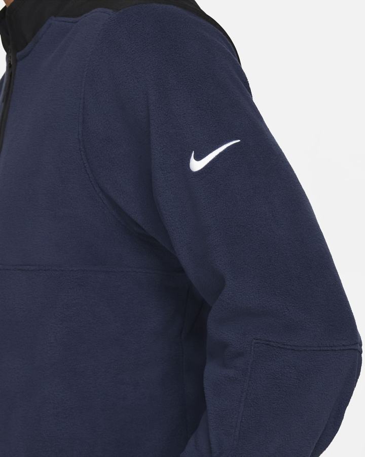 Pullover Nike Therma-FIT Victory 1/2-Zip Golf Top Hombre Azul Marino Negras Blancas | WCYAZ-1975