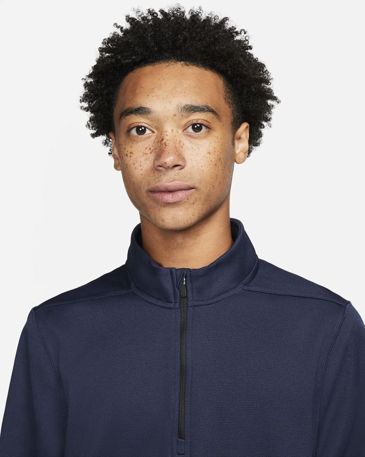 Pullover Nike Therma-FIT Victory 1/4-Zip Golf Top Hombre Azul Marino Negras | KEFPX-8437