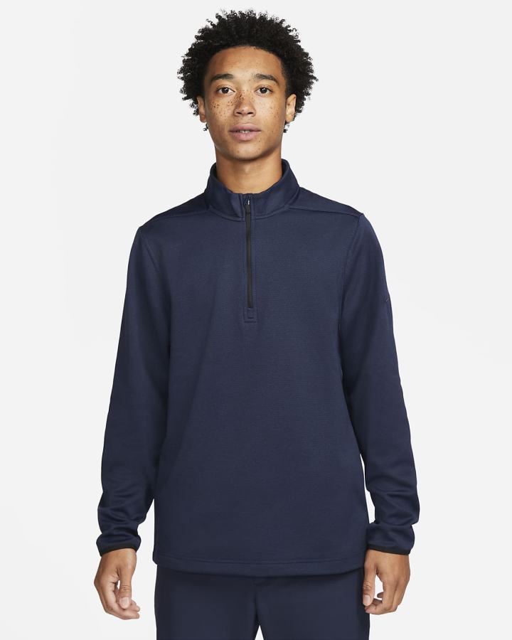 Pullover Nike Therma-FIT Victory 1/4-Zip Golf Top Hombre Azul Marino Negras | KEFPX-8437