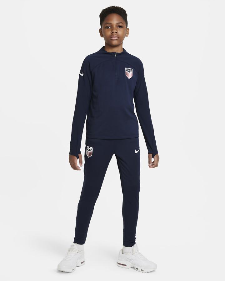 Pullover Nike U.S. Academy Pro Kids Dri-FIT Knit Soccer Drill Top Niño Obsidian Blancas | FQYLO-8157