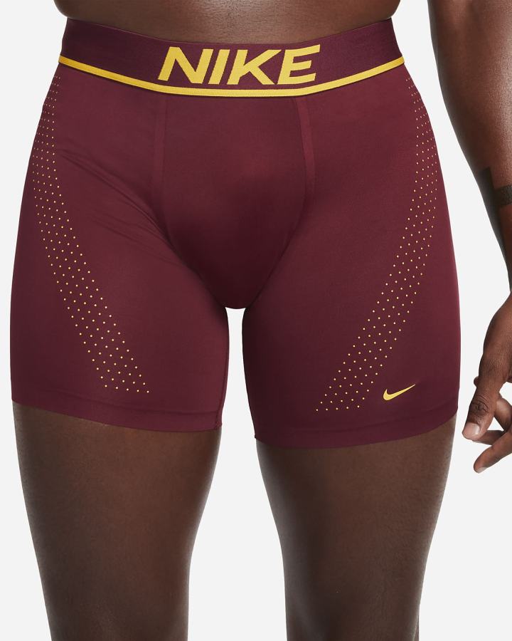 Ropa Interior Nike Dri-FIT Elite Micro Boxer Briefs Hombre Burdeos | TDCSJ-2456