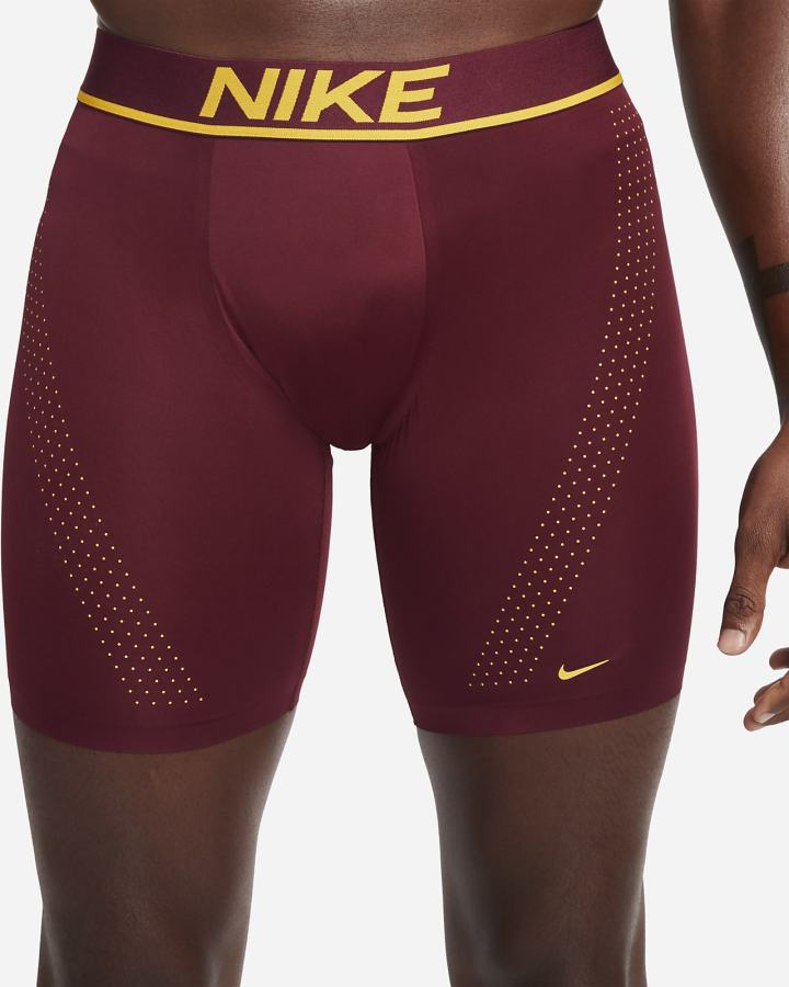 Ropa Interior Nike Dri-FIT Elite Micro Long Boxer Brief Hombre Burdeos | GESRZ-3124