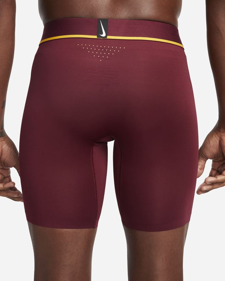 Ropa Interior Nike Dri-FIT Elite Micro Long Boxer Brief Hombre Burdeos | GESRZ-3124