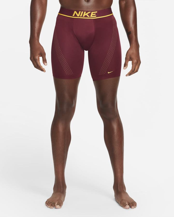 Ropa Interior Nike Dri-FIT Elite Micro Long Boxer Brief Hombre Burdeos | GESRZ-3124