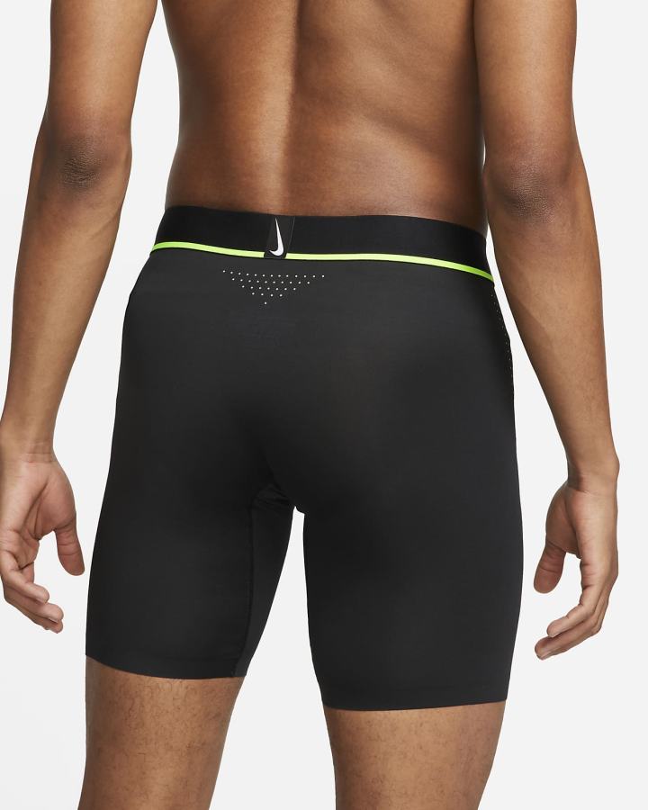 Ropa Interior Nike Dri-FIT Elite Micro Long Boxer Brief Hombre Negras | XIEAD-5639