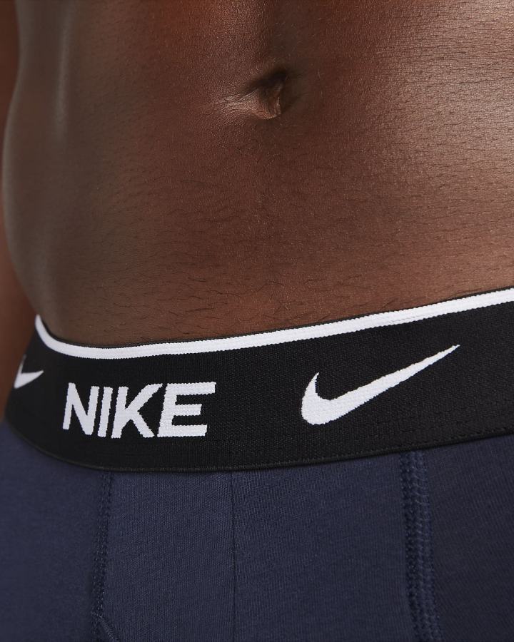 Ropa Interior Nike Dri-FIT Essential Cotton Stretch Boxer Briefs (3-Pack) Hombre Azules | BIGVS-0768