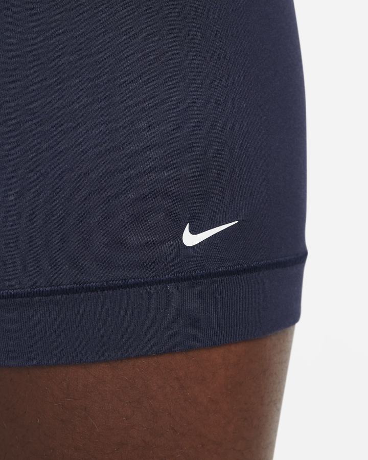 Ropa Interior Nike Dri-FIT Essential Cotton Stretch Boxer Briefs (3-Pack) Hombre Azules | BIGVS-0768