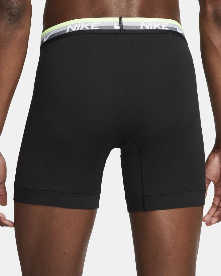 Ropa Interior Nike Dri-FIT Essential Cotton Stretch Boxer Briefs (3-Pack) Hombre Negras Multicolor | UFXIY-4871