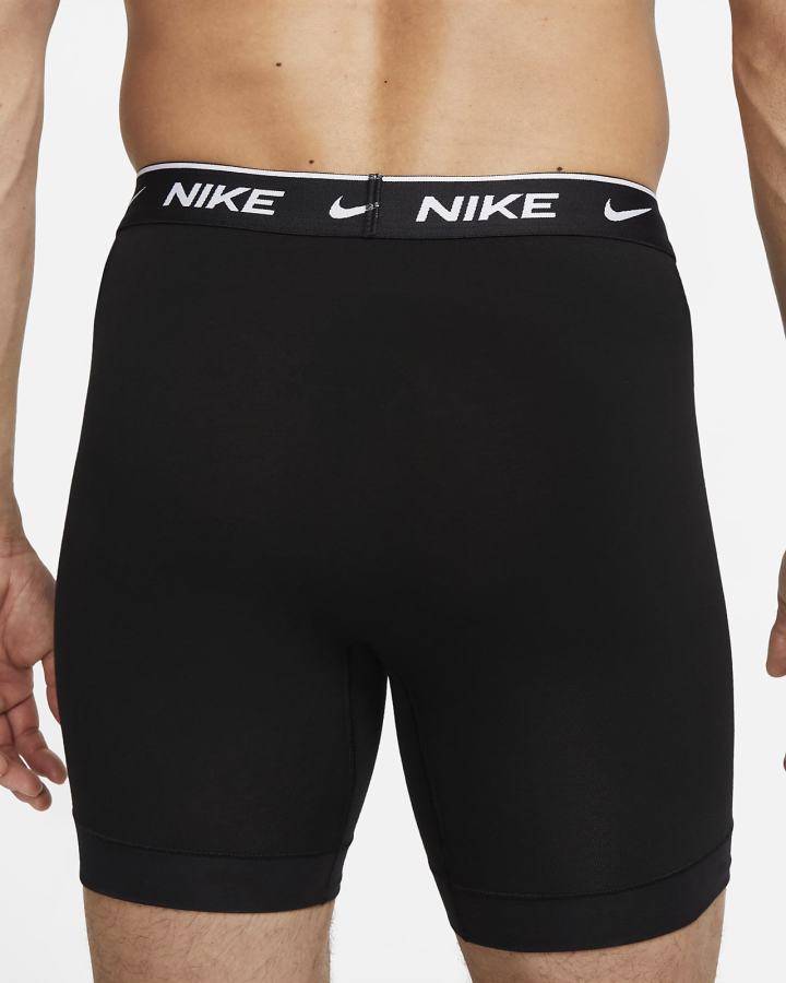 Ropa Interior Nike Dri-FIT Essential Cotton Stretch Boxer Briefs (3-Pack) Hombre Negras | USEKT-9376