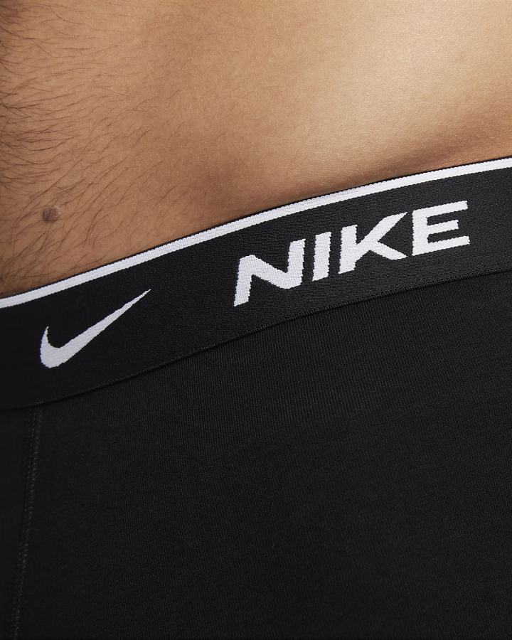 Ropa Interior Nike Dri-FIT Essential Cotton Stretch Boxer Briefs (3-Pack) Hombre Negras | USEKT-9376