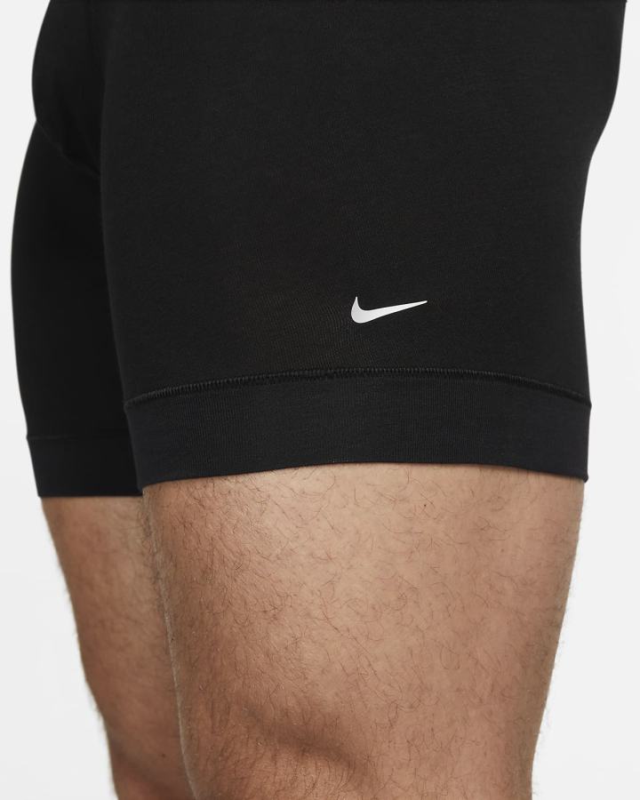Ropa Interior Nike Dri-FIT Essential Cotton Stretch Boxer Briefs (3-Pack) Hombre Negras | USEKT-9376