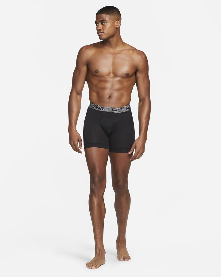 Ropa Interior Nike Dri-FIT ReLuxe Boxer Briefs (2-Pack) Hombre Negras | DWTZX-0165