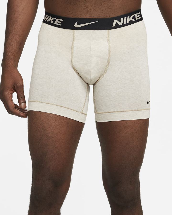 Ropa Interior Nike Dri-FIT ReLuxe Boxer Briefs (2-Pack) Hombre Multicolor Negras Marrones | HIAUJ-2986