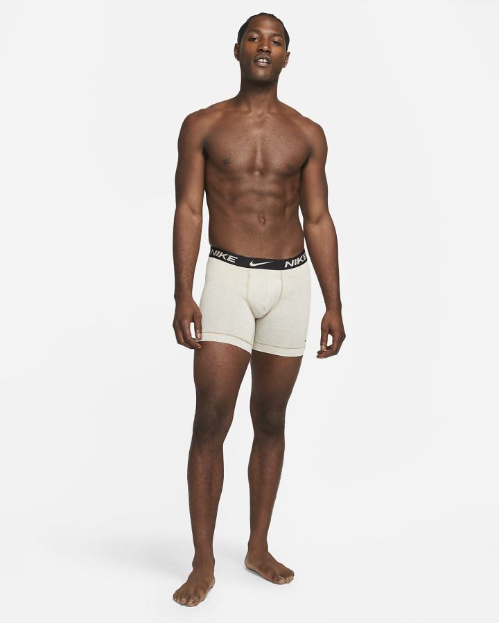 Ropa Interior Nike Dri-FIT ReLuxe Boxer Briefs (2-Pack) Hombre Multicolor Negras Marrones | HIAUJ-2986