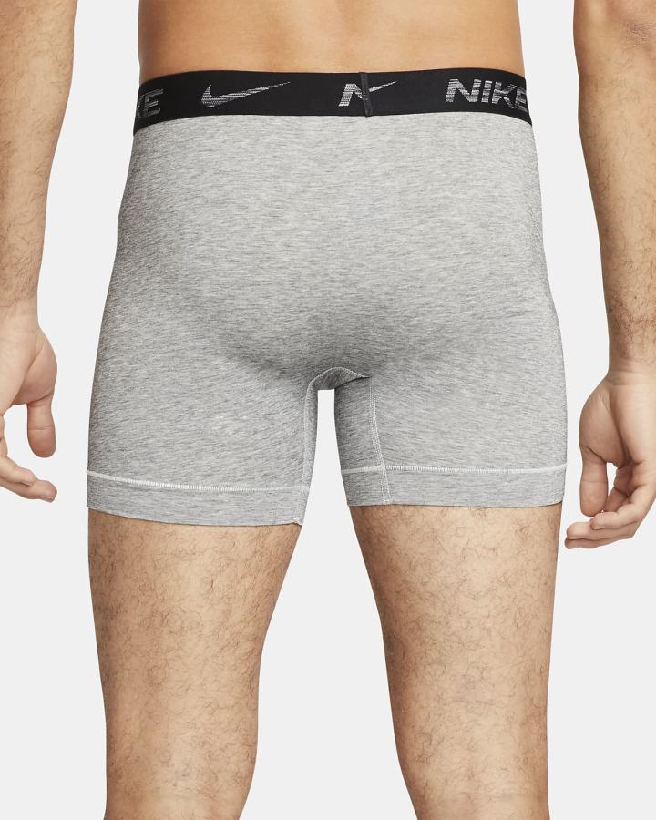 Ropa Interior Nike Dri-FIT ReLuxe Boxer Briefs (2-Pack) Hombre Gris | QNXTH-6394