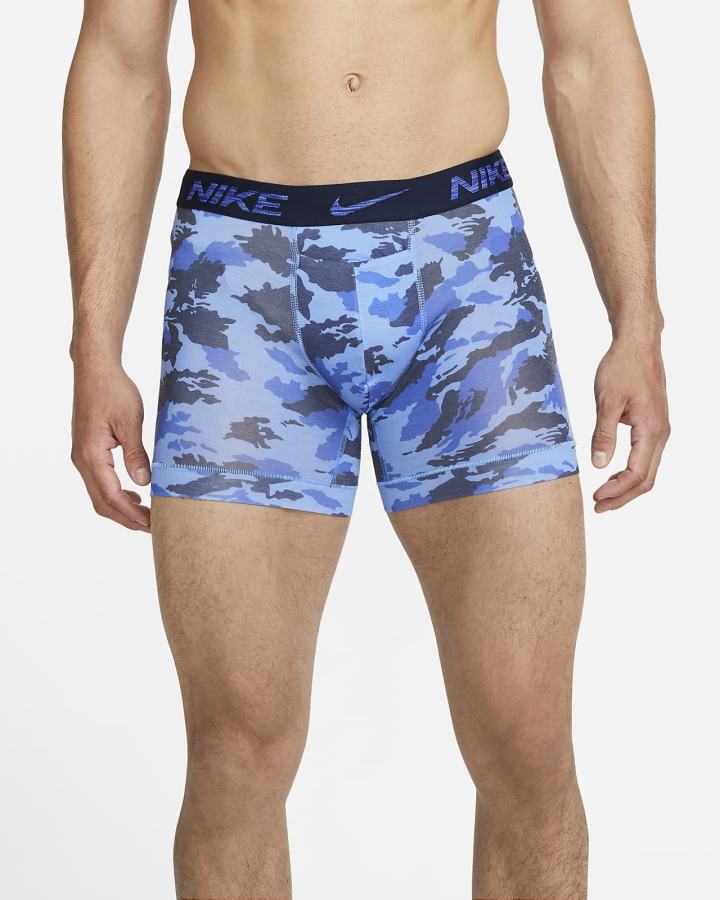 Ropa Interior Nike Dri-FIT ReLuxe Boxer Briefs (2-Pack) Hombre Multicolor Azules | XCZTB-2386