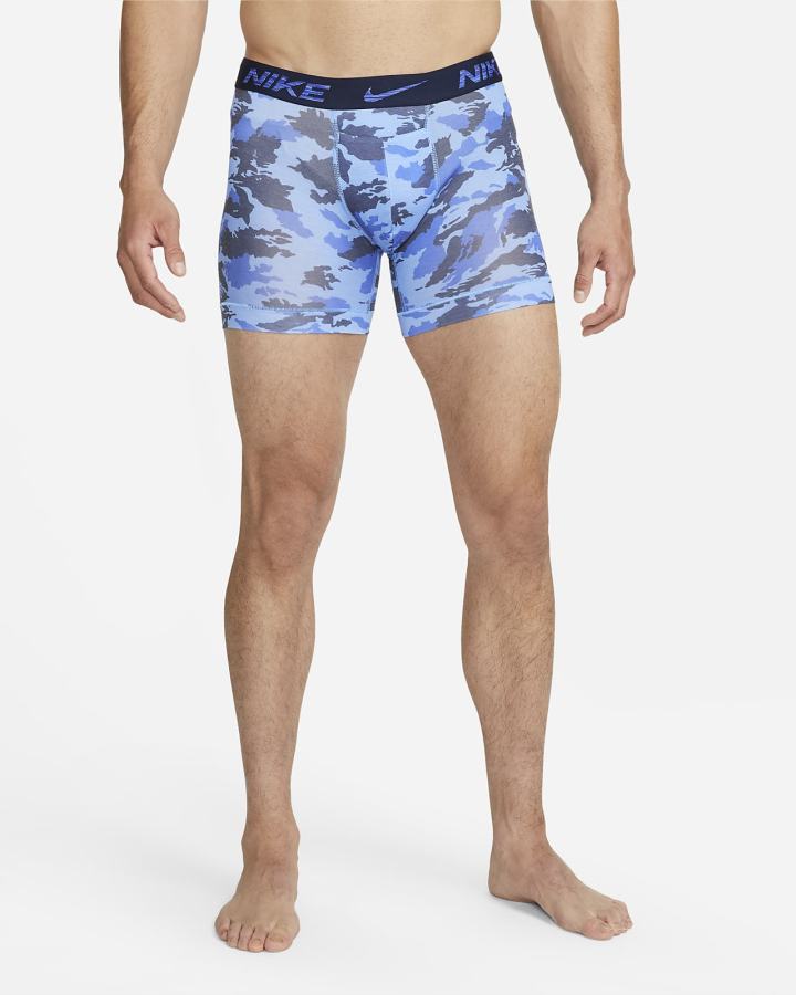 Ropa Interior Nike Dri-FIT ReLuxe Boxer Briefs (2-Pack) Hombre Multicolor Azules | XCZTB-2386