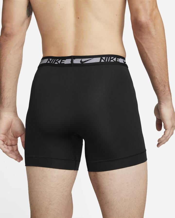 Ropa Interior Nike Dri-FIT Ultra-Stretch Micro Boxer Briefs (3-Pack) Hombre Negras | GOXEV-2305