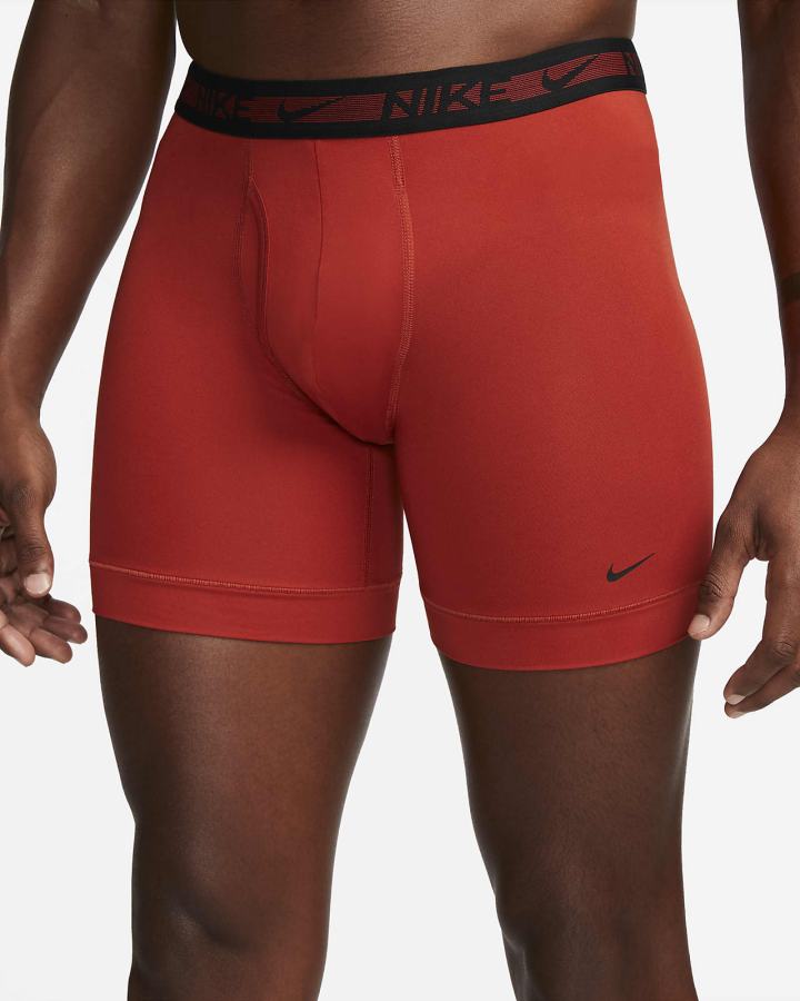 Ropa Interior Nike Dri-FIT Ultra-Stretch Micro Boxer Briefs (3-Pack) Hombre Rojas | KRSBZ-0246