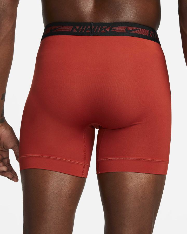 Ropa Interior Nike Dri-FIT Ultra-Stretch Micro Boxer Briefs (3-Pack) Hombre Rojas | KRSBZ-0246