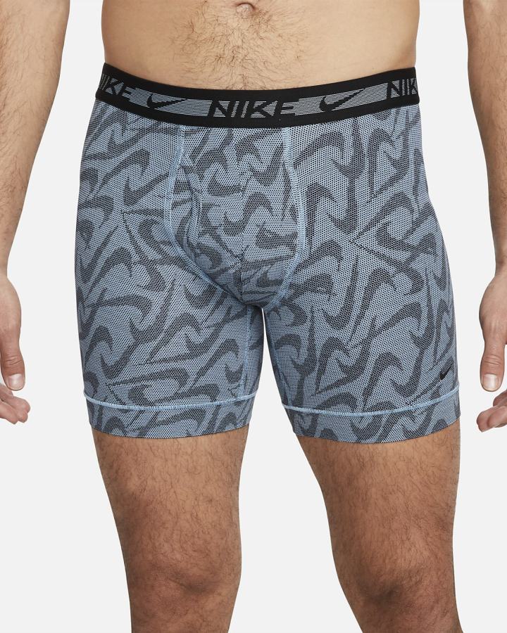 Ropa Interior Nike Dri-FIT Ultra-Stretch Micro Boxer Briefs (3-Pack) Hombre Azules | UECAH-9870