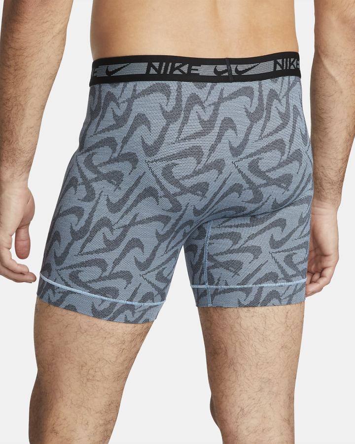 Ropa Interior Nike Dri-FIT Ultra-Stretch Micro Boxer Briefs (3-Pack) Hombre Azules | UECAH-9870