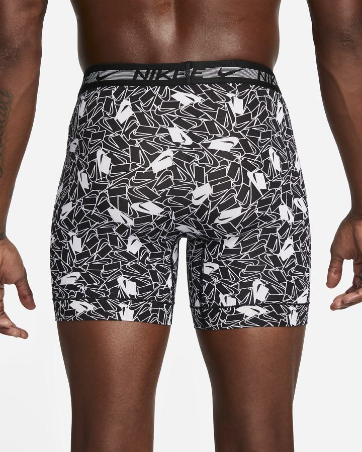 Ropa Interior Nike Dri-FIT Ultra-Stretch Micro Boxer Briefs (3-Pack) Hombre Negras | XJIFD-6358