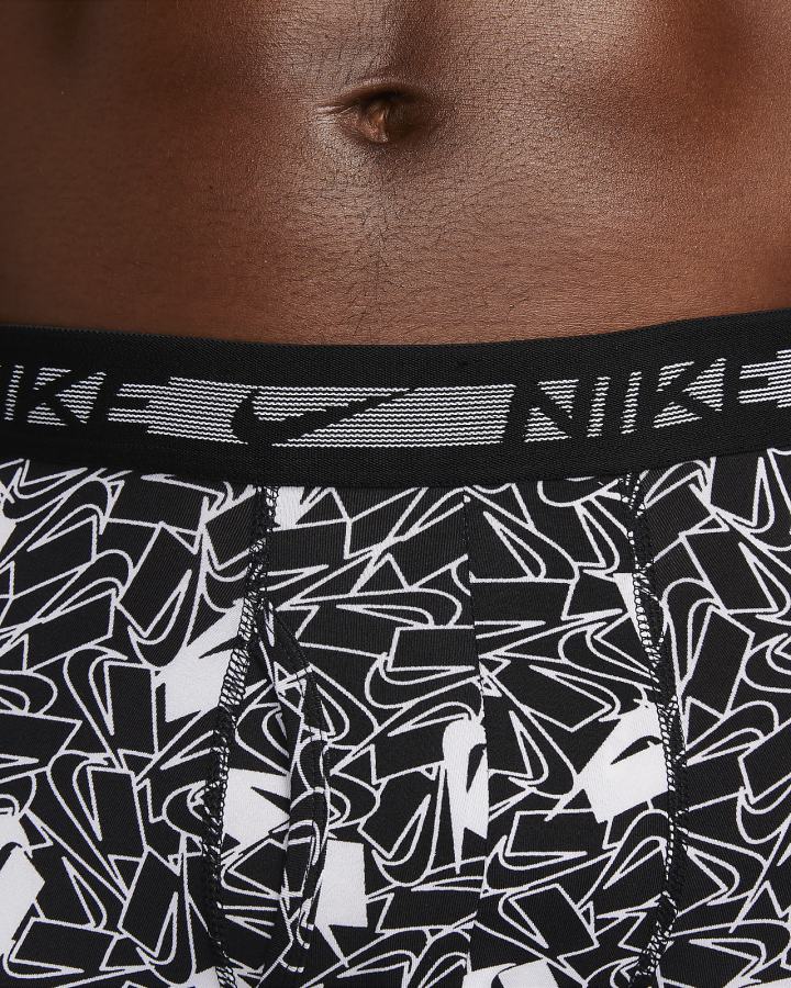 Ropa Interior Nike Dri-FIT Ultra-Stretch Micro Boxer Briefs (3-Pack) Hombre Negras | XJIFD-6358