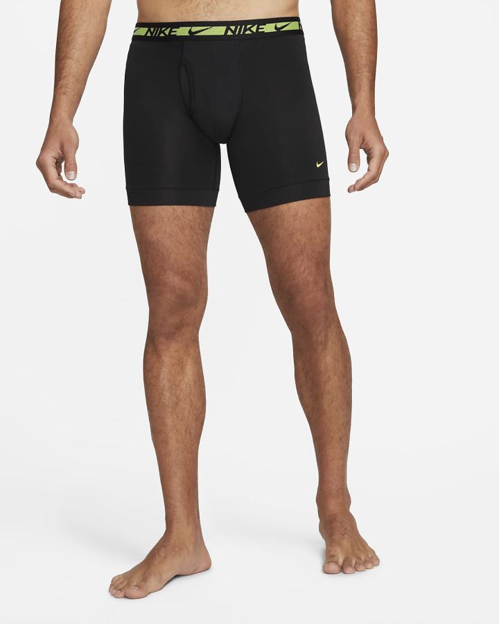Ropa Interior Nike Dri-FIT Ultra-Stretch Micro Boxer Briefs (3-Pack) Hombre Negras | ZJVKD-2518