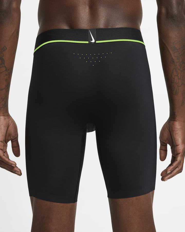 Ropa Interior Nike Elite Micro Long Boxer Briefs Hombre Negras | CJDXA-9265