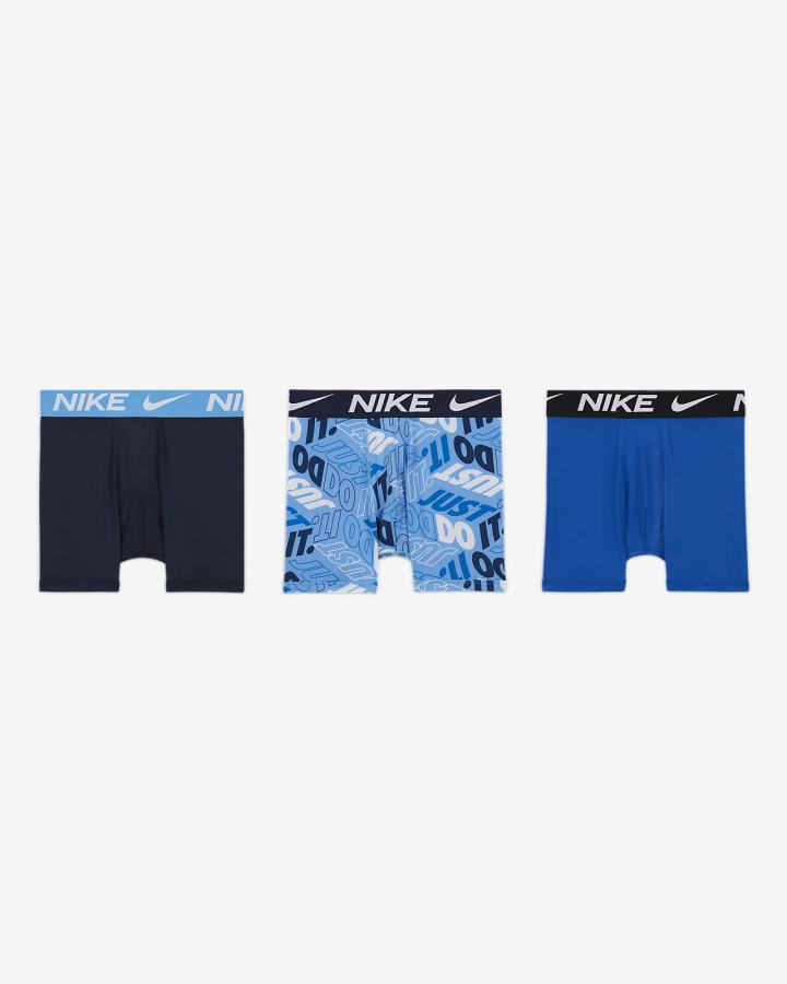 Ropa Interior Nike Kids Boxer Briefs (3-Pack) Niño Camuflaje Verde | ZMLPR-1248