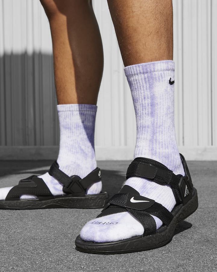 Sandalias Nike ACG Air Deschutz+ Hombre Negras Gris Oscuro | YAHPI-1432