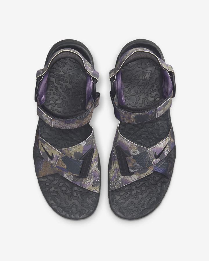 Sandalias Nike Air Deschutz+ SE Hombre Moradas Gris Oscuro | YNRHA-4285