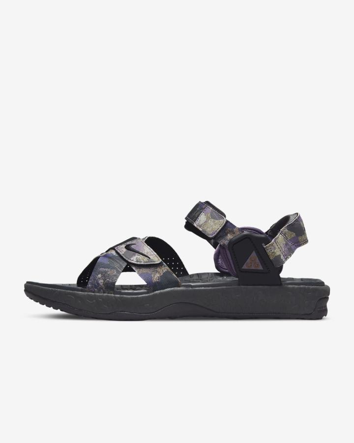 Sandalias Nike Air Deschutz+ SE Hombre Moradas Gris Oscuro | YNRHA-4285