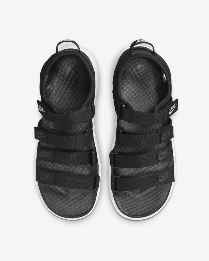 Sandalias Nike Icon Classic Mujer Negras Blancas | CNTGO-1895