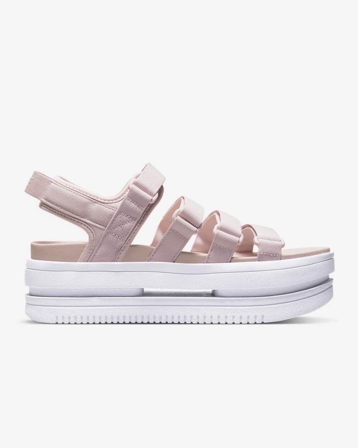 Sandalias Nike Icon Classic Mujer Rosas Rosas Blancas | CLMXZ-2657