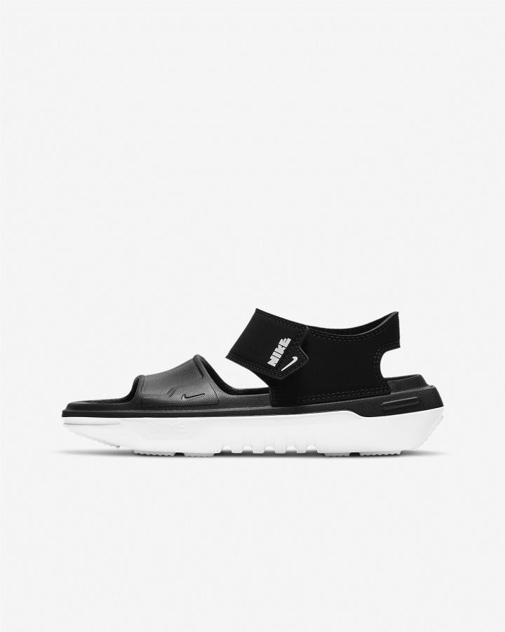 Sandalias Nike Playscape Kids Niño Negras Gris Blancas | IMWHQ-3781
