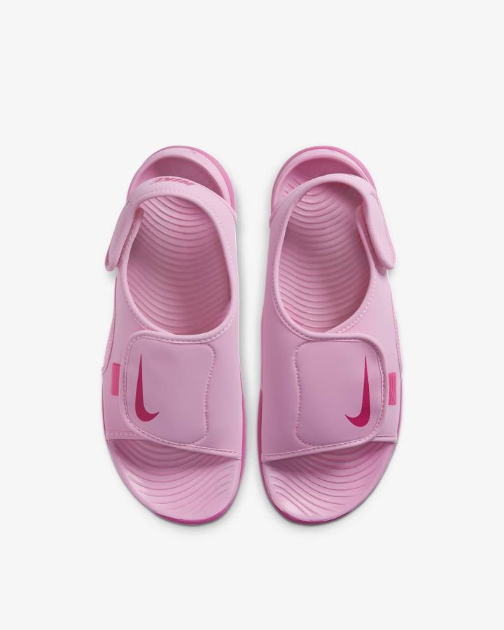 Sandalias Nike Sunray Adjust 5 V2 Kids Niño Rosas Fucsia | KCZYH-0452