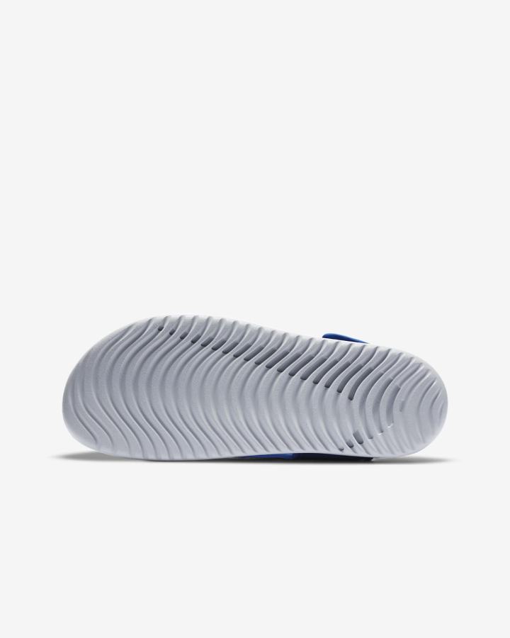 Sandalias Nike Sunray Adjust 5 V2 Kids Niña Azul Real Gris | LASIG-4972