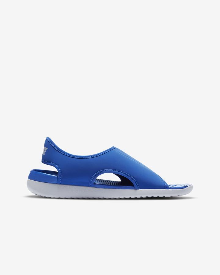 Sandalias Nike Sunray Adjust 5 V2 Kids Niña Azul Real Gris | LASIG-4972