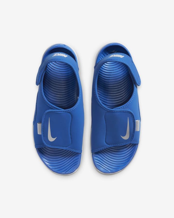 Sandalias Nike Sunray Adjust 5 V2 Kids Niña Azul Real Gris | LASIG-4972